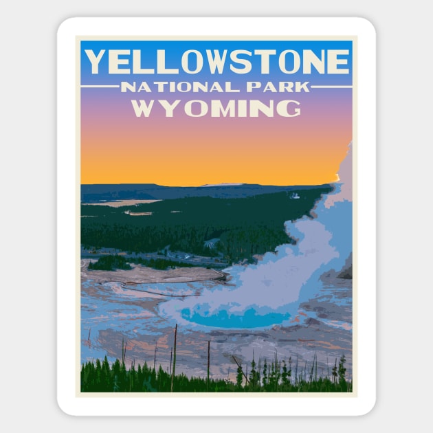 Yellowstone Sticker by IDesignTShirtsBro